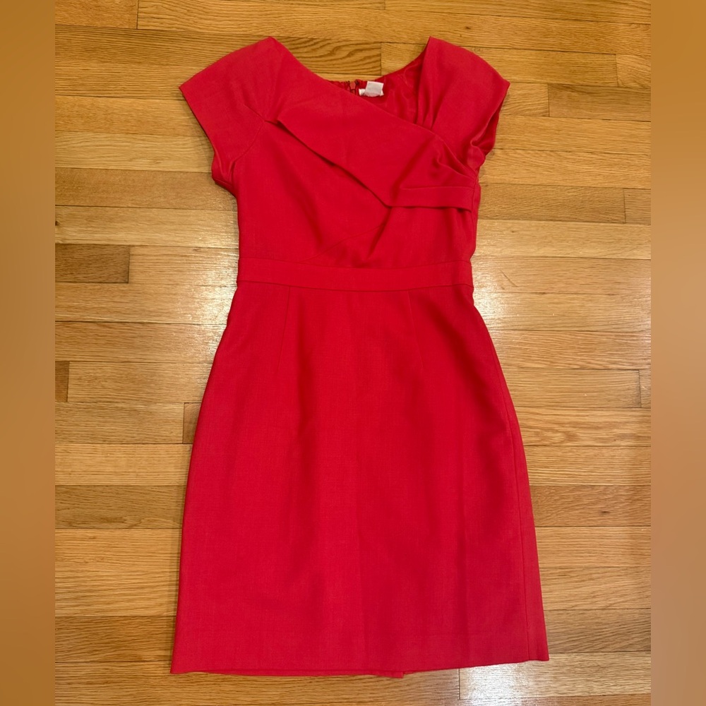 J. Crew Asymetrical Top Orange Dress, Size 4